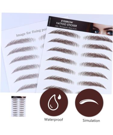 Outanaya 5pcs Eyebrow Stickers False Eyebrows for Women Eyebrow Tattoos Stickers Water Proof 3d Tool - Buy Online on GoSupps.com