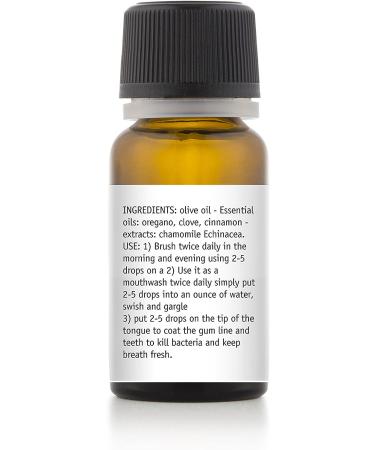 Teliaoils Herbal Blend for Teeth & Gums - Extreme Strength Oral Hygiene Oil - 100% Natural Mouthwash, Toothpaste, Breath Freshener - Fluoride Free - 10ml - Buy Online on GoSupps.com