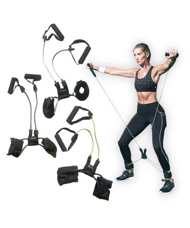 All-in-One Fitness Band | 15 lbs Silver Resistance Band for Home & On-the-Go Exercise - Strength Core Pilates & More - Buy Online on GoSupps.com