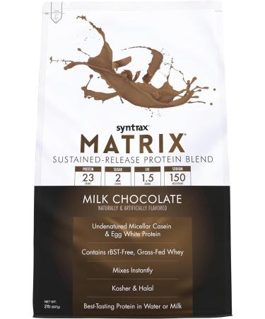 Buy Syntrax Nutrition Matrix Protein Powder - Sustained-Release Milk Chocolate 2 lbs | Best Protein for Muscle Growth & Recovery - Buy Online on GoSupps.com