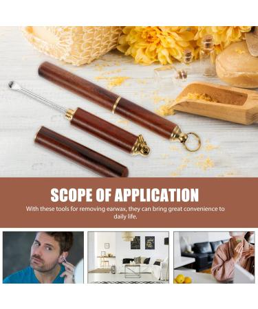 Healvian Ear Pick Set - 2pcs Earwax Removal Tools with Wood Storage Box - Buy Online on GoSupps.com