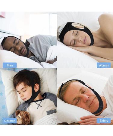 Mesh Anti-Snoring Mask with V-Face Strap - Prevent Snoring and Jaw Dislocation (Black) - Buy Online on GoSupps.com