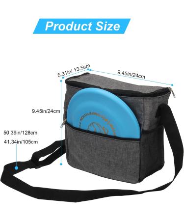 Windspeed Cadet Disc Golf Bag - Waterproof, Portable, 10 Disc Capacity - Pro Starter Bag for Women and Men (Grey) - Buy Online on GoSupps.com