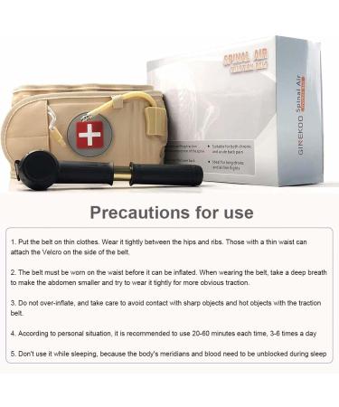 Inflatable Lumbar Traction Belt for Back Support & Sciatica Relief - Decompress Spinal Discs Comfortable Lumbar Support for Men & Women - Buy Online on GoSupps.com