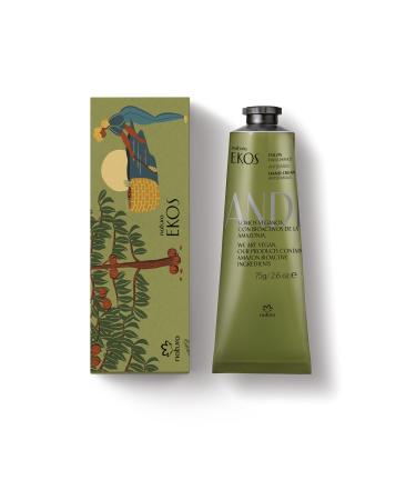 natura - Ekos Andiroba Hand Cream - Anti-Damage Hand Balm - Hand and Nails Moisturizer - Protective Skin Barrier - Vegan Skin Care - Brazilian Beauty Secrets - Self Care & Body Care - 2.6oz (75g)
