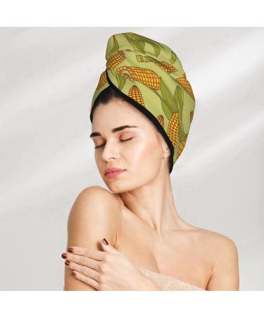 Super Absorbent Corn Microfiber Hair Towel Wrap for Women | Quick Dry Coral Velvet Cap for Long Curly & Thick Hair - Buy Online on GoSupps.com