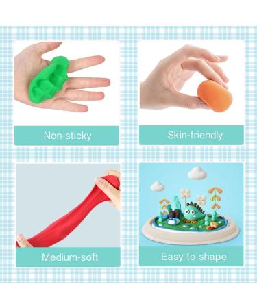 Kilpkonn Air Dry Clay Set - 24 Colors with Play Mat & Tools | Non-Toxic Modeling Clay for Kids | Ideal Arts & Crafts Gift - Buy Online on GoSupps.com