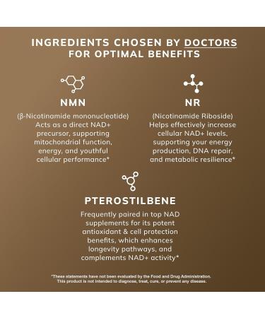 Nutrum NMN NAD+ Supplement Extra Strength Longevity & Cellular Energy Booster Supports NAD+ Levels Healthy Aging Focus & Metabolism Third Party Tested for Purity Made in USA 1 Month Supply - Buy Online on GoSupps.com
