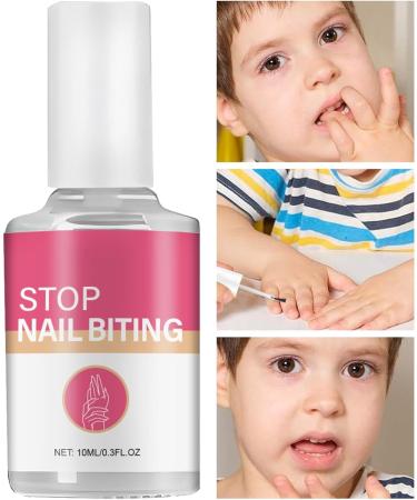 Anti Nail Biting Polish Stop Biting Your Nails Natural Stop Nail Biting Bitter Taste Solution for Healthy Nail Growth Water Resistant Nail Biting Treatments For Adults & Children 10ml - Buy Online on GoSupps.com