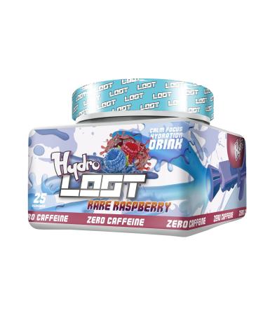 Hydro LOOT - Game Booster with Flow-State Formula | 25 Servings (150g) Without Caffeine | Hydration Drink with Vitamins and Plant Extracts | Gaming Booster (Rare Raspberry) Hydro LOOT Rare Raspberry - Buy Online on GoSupps.com