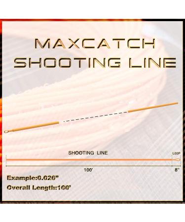 Maximumcatch Fly Cord Floating Shooting Head - .026 .032 .042 Inch Running Line with Loop - 15lb - Orange & Light Green - Buy Online on GoSupps.com