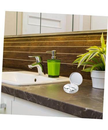 Buy Healvian 2 Sets Double Box Glasses Case | Contact Lens Bag with Mirror & Film | Eye Care & Makeup Container - Buy Online on GoSupps.com