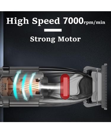 Professional Hair Trimmer M6 | Metal Hair Clipper for Men | Powerful 7200rpm Body Hair Clipper | AU Plug - Black - Buy Online on GoSupps.com