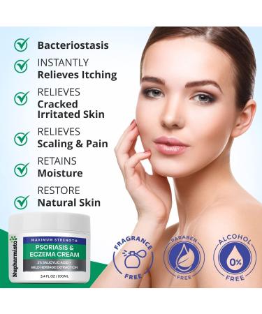 Eczema Relief Cream | Natural Skin Treatment for Adults Kids & Toddlers | Soothes Dry Itchy Skin Face Hand & Body - Travel Size 3.4 oz - Buy Online on GoSupps.com