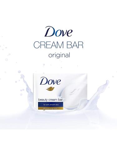 Dove White Moisturizing Cream Beauty Bar - 3.5 oz | Hydrating Gentle Cleanser - Buy Online on GoSupps.com
