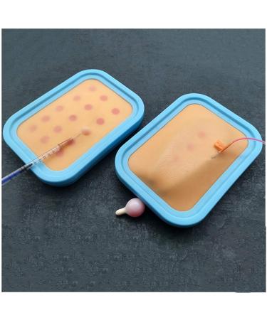 GRFIT Venipuncture IV Injection Training Pad Model - Injection Practice Pad - Intradermal Injection Silicone Human Skin Training Model 2 Pcs