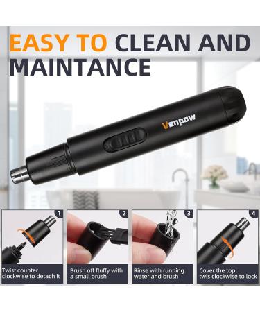 2024 Ear and Nose Hair Trimmer for Men & Women | Painless Battery-Operated Facial Hair Clipper | IPX7 Waterproof Dual Edge Blades - Buy Online on GoSupps.com