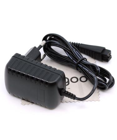 Charger suitable for Panasonic ES-RT81 ES-SF21 ES-St21 ES-St25 ES-SV61 (replaced Re9-73) charging cable trimmer razor with Mungoo display cleaning cloth