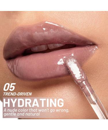 Lip gloss Volumizing Lip Gloss Moisturizing Volumizing Lipstick For Women Make Up Care Date Evening Natural Look 05 - Buy Online on GoSupps.com