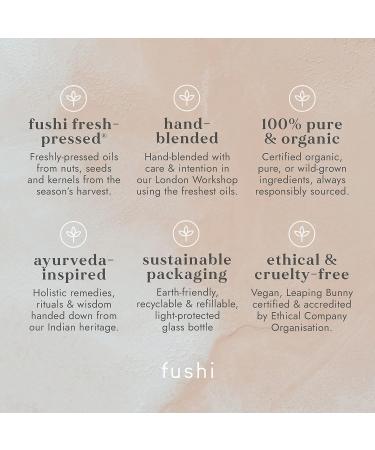 Fushi Really Good Hair Oil 100 ml - Antioxidant-Rich Formula for Dry, Damaged, Thinning, and Frizzy Hair | Ethical, Vegan, and UK-Made - Buy Online on GoSupps.com