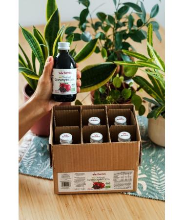 Organic Pomegranate Juice 6 Pack (6x250ml) - 100% Pure Cold-Pressed Vegan | No Added Sugars Dyes or Preservatives - Berriespolska  - Buy Online on GoSupps.com