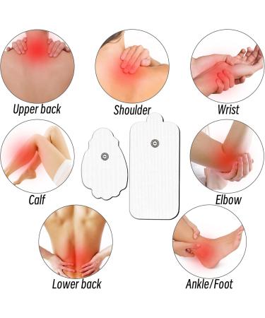 TENS Unit Replacement Pads - 18 PCS Extra Large Compatible with NURSAL Belifu MEDVICE TechCare | 3.5mm Snap Electrode Pads for Muscle Stimulators - Buy Online on GoSupps.com