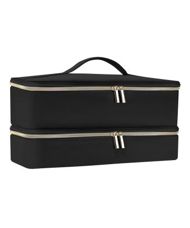 Shakven Hair Dryer Organizer Bag Double-Layer Carrying Case - Water Resistant Storage Case Large Capacity Portable & Stylish Case for Hairdryer Styler Tools