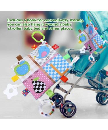 Ultra-Soft Plush Baby Comfort Towel - Cute Cartoon Design | Soothing Pacifier & Safety Ceiling Towel with Bite Ring - Buy Online on GoSupps.com