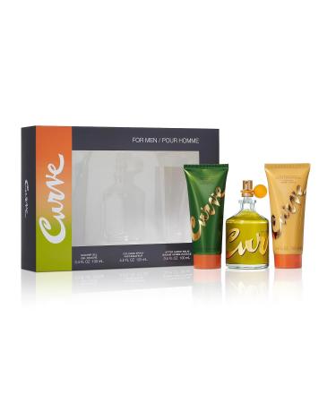 Curve Men's Cologne Fragrance Set Body Wash Aftershave Balm & Cologne Casual Day or Night Scent Father's Day 3 Piece Gift Set Spicy 11 Fl Oz (Pack of 1) - Buy Online on GoSupps.com