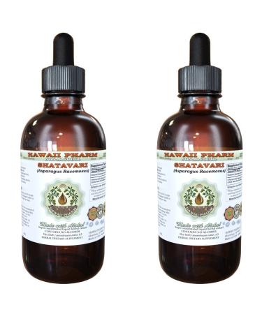 Hawaii Pharm Shatavari Alcohol-Free Liquid Extract Shatavari (Asparagus Racemosus) Root Glycerite Natural Herbal Supplement USA 2x2 fl.oz 4 Fl Oz (Pack of 1)