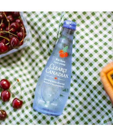 Clearly Canadian Wild Cherry Sparkling Spring Water - 1 Case (12 Bottles x 325mL) - Buy Online on GoSupps.com