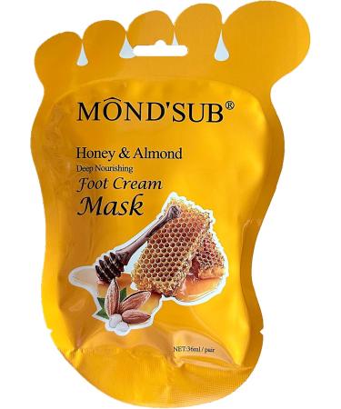Elitzia Foot Mask - Moisturizing Repair for Dry Cracked Skin | 5pcs Honey Foot Treatment for Men & Women - Buy Online on GoSupps.com