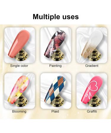 Nail Gel Polish Cream Gel Polish Cream Fashionable Portable Practicality Gel Polish for Nail School for Women for Nail Salon (#1 Camellia Fine Sparkle - Black Plum Jam) - Buy Online on GoSupps.com