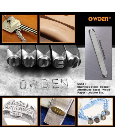 OWDEN Professional 36Pcs Steel Metal Stamping Tool Set - 1/8 3mm Steel Number and Letter Punch Set - Alloy Steel Made HRC 58-62 - Ideal for Jewelry Craft Stamping - Buy Online on GoSupps.com