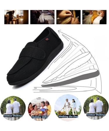 Plus Size Adjustable Breathable Diabetic Shoes for Women - Cozy Orthopedic Footwear for Swollen Feet & Edema - Size 8 Blue - Buy Online on GoSupps.com