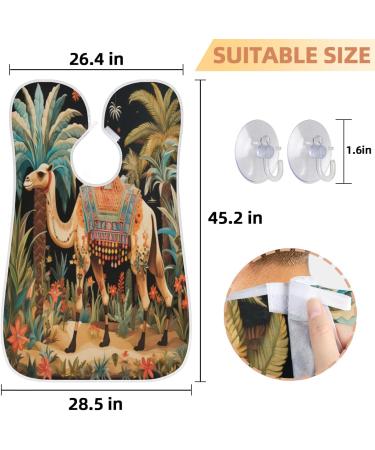 Animal Camel Beard Bib Apron | Beard Hair Catcher for Men | Perfect Father's Day & Anniversary Gift | Beard Bib with 2 Suction Cups - Buy Online on GoSupps.com