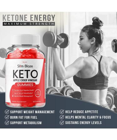 Slim Blaze Keto ACV Gummies - Advanced Formula with Apple Cider Vinegar (60 Gummies) - Buy Online on GoSupps.com