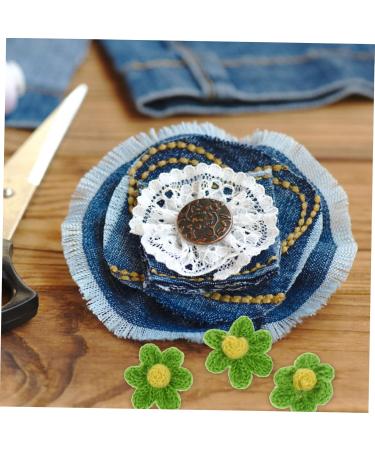 Operitacx 40 Pcs Diy Accessories Hair Pin Flower Embroidery Patches Flower Patches Headband Braided Flowers - Buy Online on GoSupps.com
