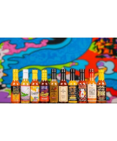 Hot Ones Season 22 Lineup Hot Sauce Challenge Kit - 10-Pack of Unique Natural Ingredients Gift Box for Spice Lovers - Small Batch 5 fl oz Bottles - Buy Online on GoSupps.com