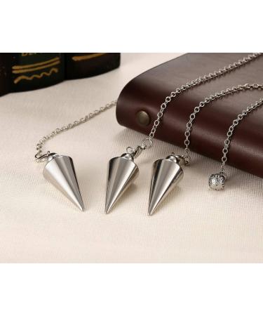 PESOENTH Copper Dowsing Pendulum for Divination and Reiki Healing - Silver Spiral Coil Point for Meditation and Balancing - Buy Online on GoSupps.com