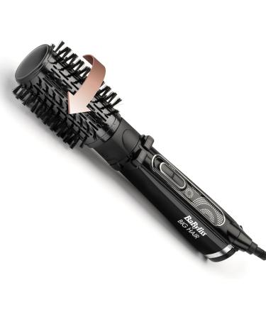 BaByliss Big Hair Rotating Hair Dryer Brush -  Dry and Style in One Step - 2 Speeds & Alternating Directions - 50mm Barrel - 700 watts - Ceramic - Black - Buy Online on GoSupps.com