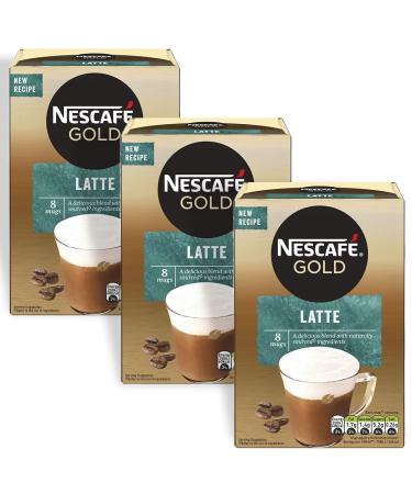 Nescaf Pack of 3 golden latte coffee sachets