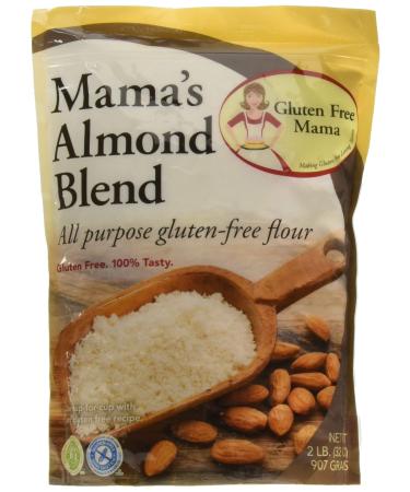 Gluten Free Mamas: Almond Blend Flour - Gluten Free Flour - - Non-Gritty Texture - Great Flavor for Recipes - Certified Gluten Free Ingredients - All Purpose - Safe for Celiac Diet 2 Pound (Pack of 1)