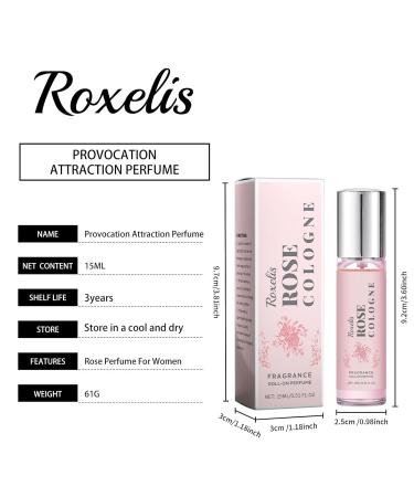 Rose Elegant Roller Ball Perfume - Citrus Long Lasting Eau De Toilette Fresh Floral Rose Hold Perfume - Buy Online on GoSupps.com