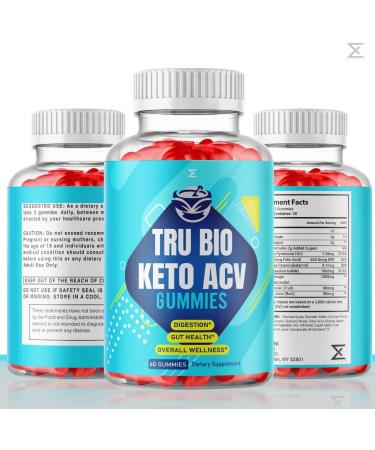 Tru Bio Keto Apple Cider Vinegar Gummies for Weight Loss - Doctor Juan Fat Belly Burner - 60 Gummies - Buy Online on GoSupps.com
