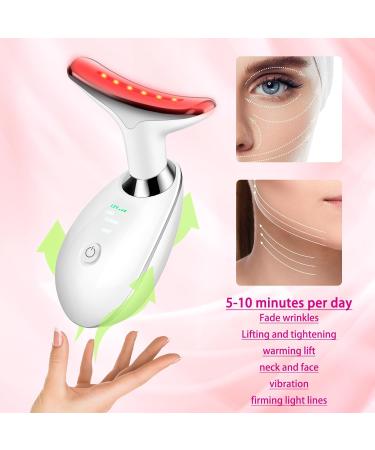 7-in-1 Face and Neck Massager Tool | Red Light Therapy Wand for Skin Care - White | Shop Internationally - Buy Online on GoSupps.com