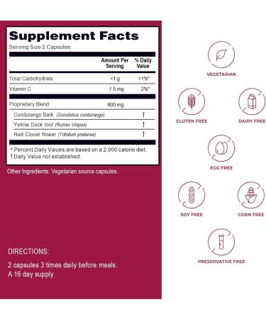 Kroeger Herb Candida Formula #1 Cleanse - Yeast Support Supplement for Women & Men | 100 Capsules Intestinal Health - Buy Online on GoSupps.com