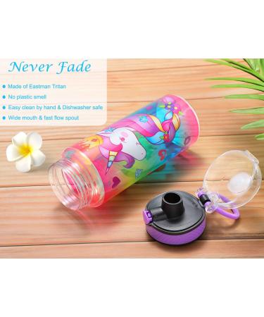 Cute Unicorn Water Bottle for School Kids Girls - BPA Free, Leak Proof, Easy to Clean - 23oz - Buy Online on GoSupps.com