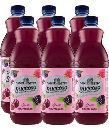 San Benedetto Juicy Lot of 12 bottles in PET of fruit juicy rouges 1.5 l of fruit juice