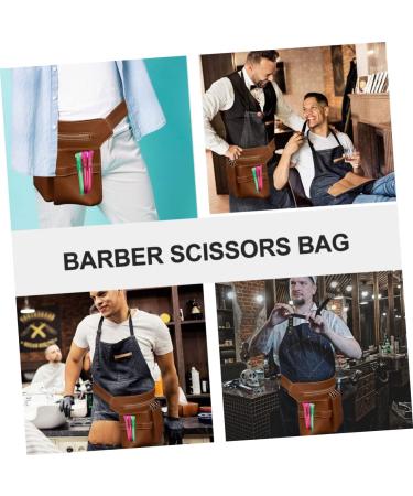 Fomiyes Vintage Leather Tool Set & Apron - Stylish Hairdressing Bag 25x19cm Khaki Storage Pocket - Buy Online on GoSupps.com